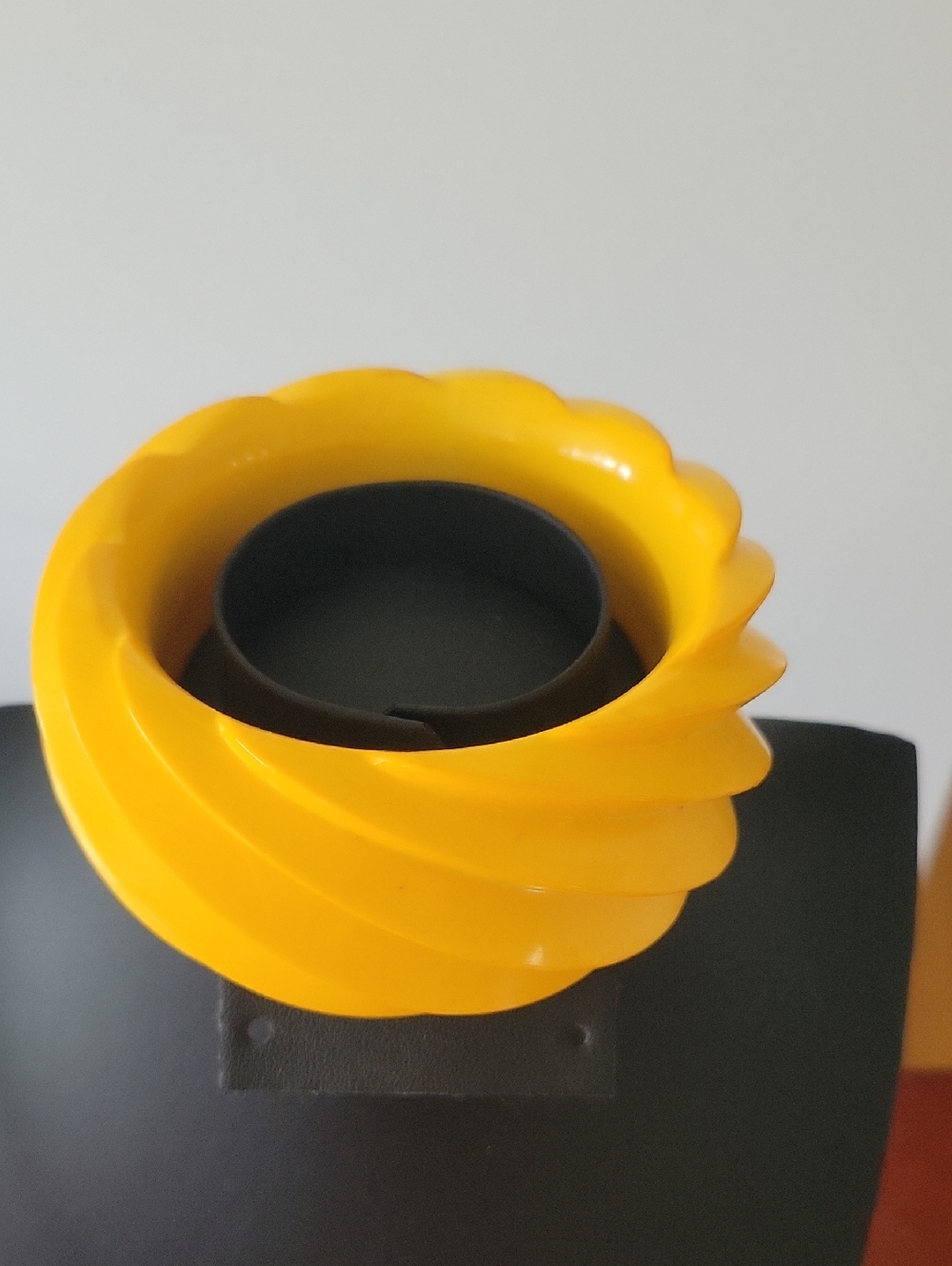 1970s Acrylic Bracelet, Bright Yellow, Vintage